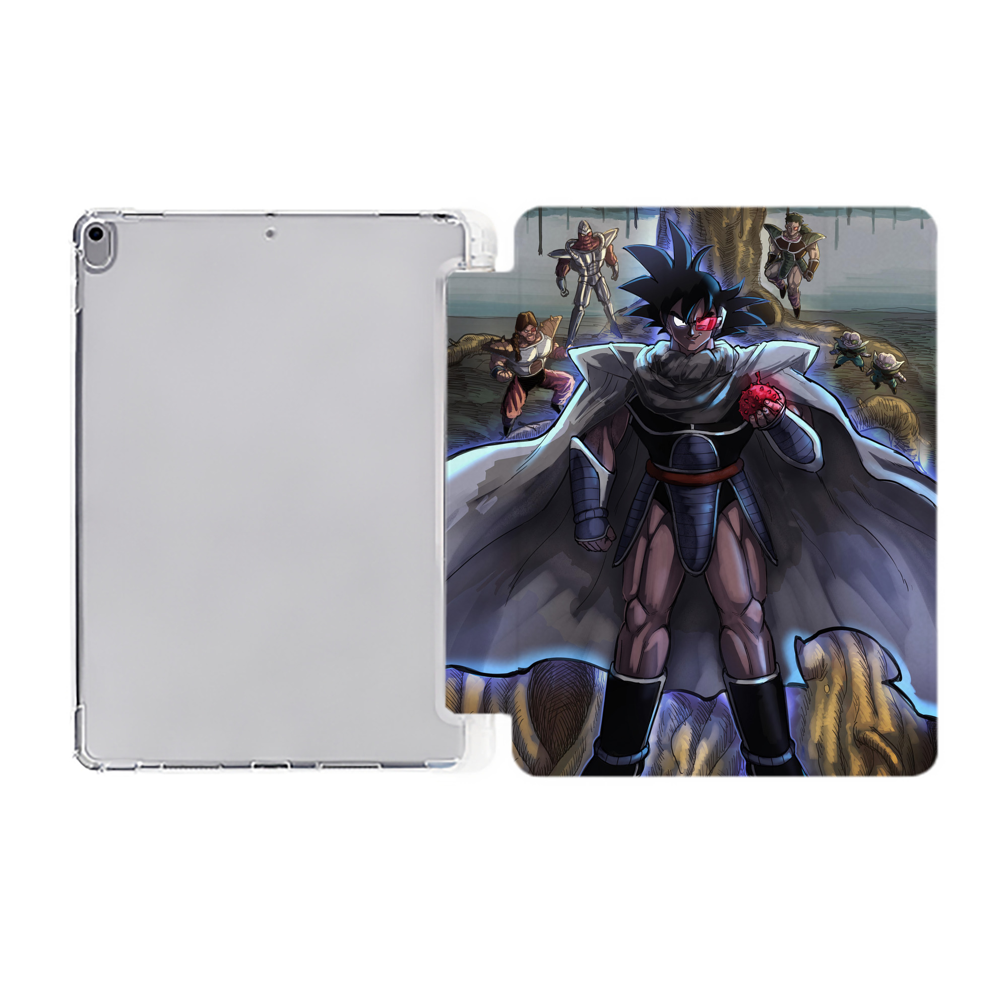 （画像用） ドラゴンボール DRAGON BALL IPad ケース ペン収納付き 三つ折りスタンド PUレザー×シリコン 対応機種9.5/10.5/10.9インチ